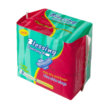 Skrzydlate bawełniane wkładki menstruacyjne Maxi 290mm Damskie wkładki higieniczne