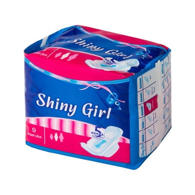 Jednorazowe podpaski higieniczne Mint Shiny Girl / Naturalne podpaski Ultra Maxi 155mm