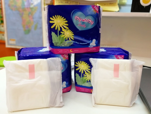 Naturalne podpaski menstruacyjne Higiena kobieca Podpaska higieniczna na noc OEM