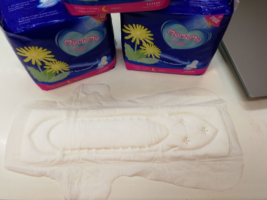 Jednorazowe podpaski higieniczne bez skrzydełek 410 mm z miękkimi tkaninami bawełnianymi FDA