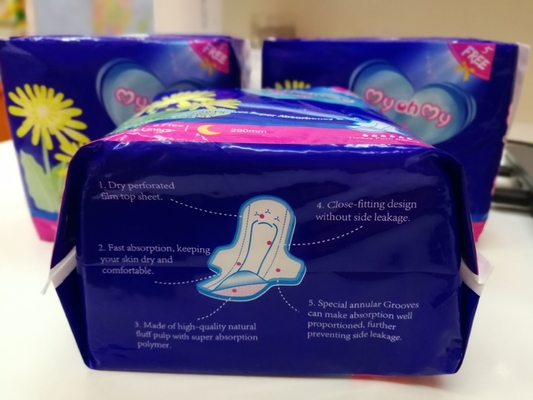 Naturalne podpaski menstruacyjne Higiena kobieca Podpaska higieniczna na noc OEM