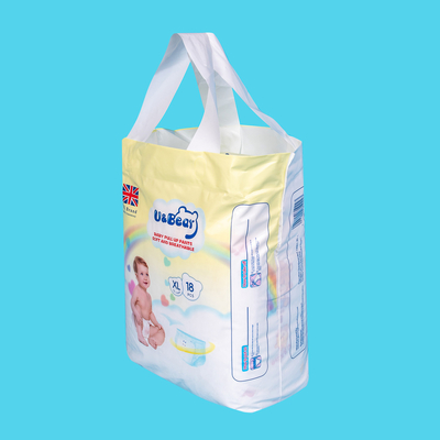 Białe spodnie ADL Baby Pull Up Super chłonne organiczne pieluchy z nadrukiem